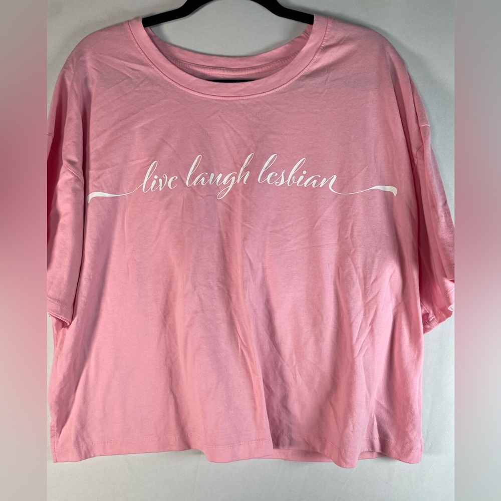 Love Laugh Lesbian Crop Top